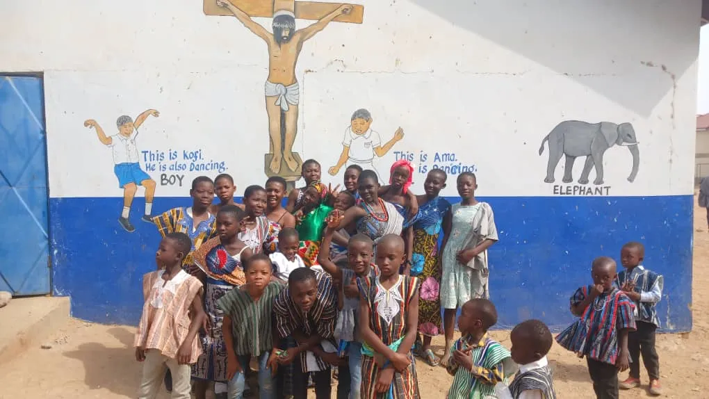 Students at James Browne Memorial School